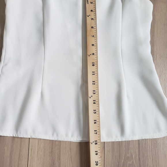 Criscione Skirt Suit  Womens XS White Rhinestone Formal Vintage Set Rock USA - Picture 16 of 16